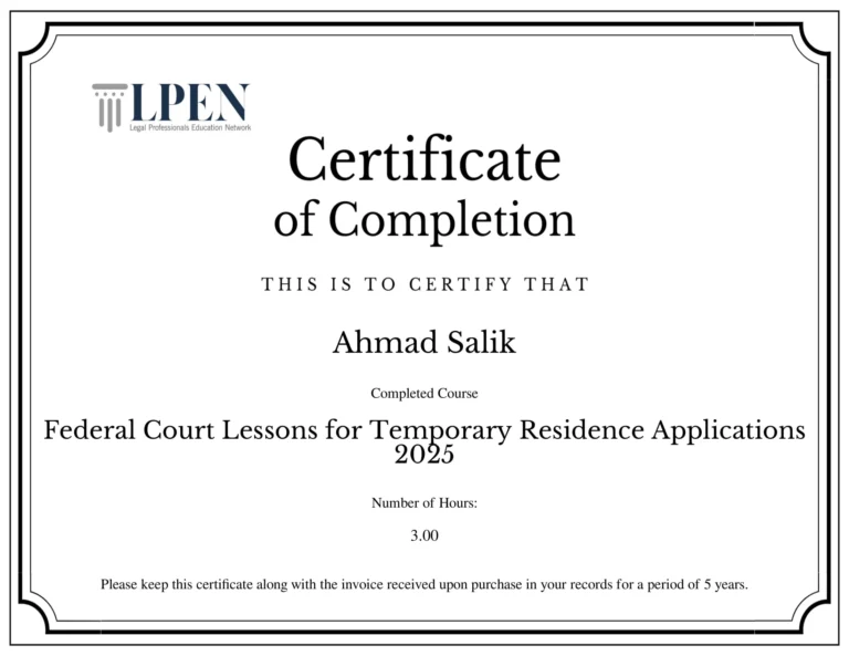 FC lessons for TR Applications Cert-1