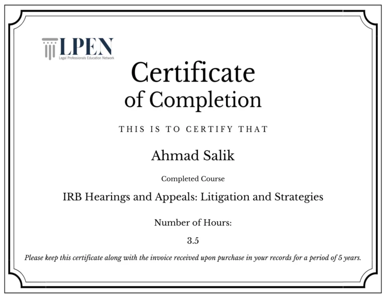 IRB Hearings Certificate-1