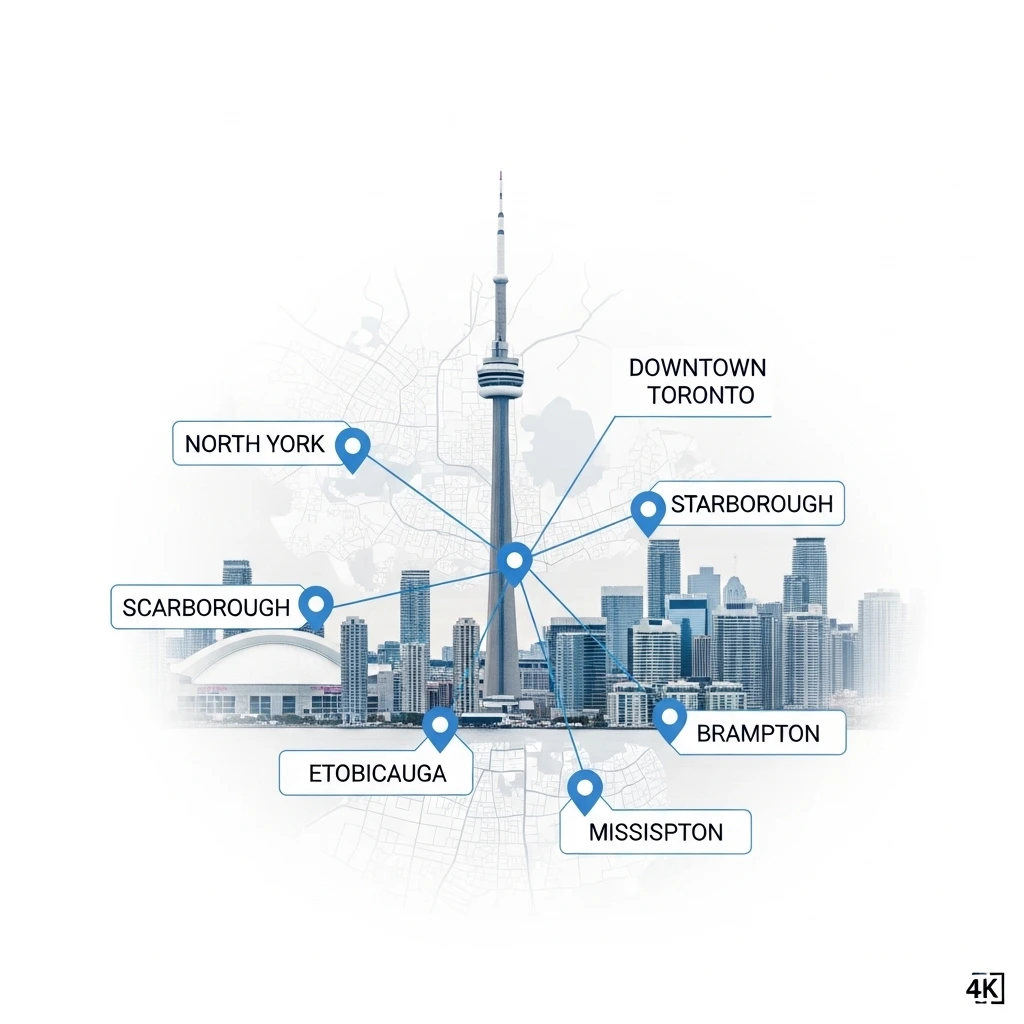Areas We Serve Around Toronto Downtown Toronto