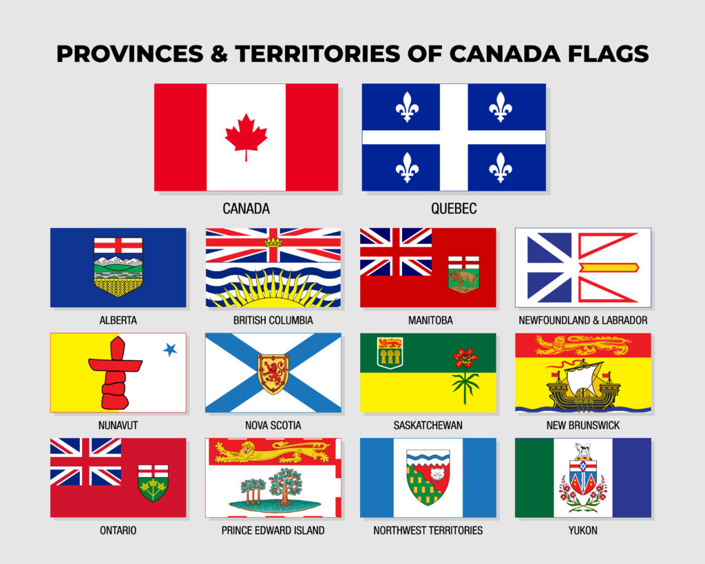 all flags combination canada