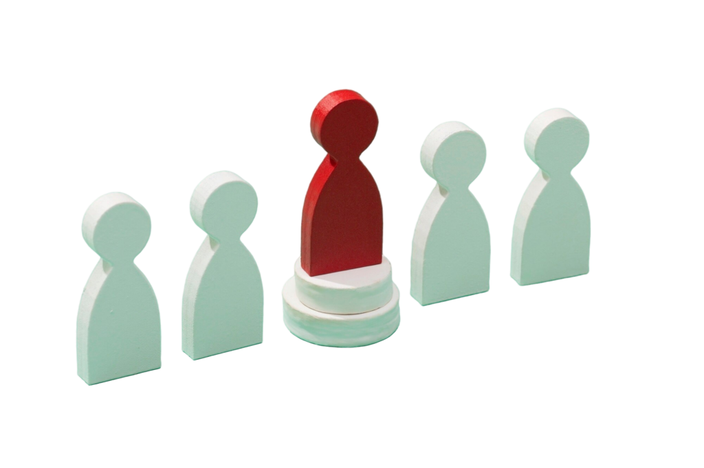 magnific photo one red wooden pawn standing on a white circ 85942